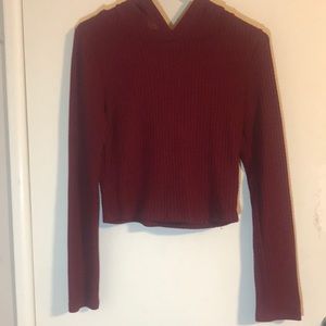 Maroon Top w/ hood